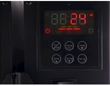Purline Cheminée électrique murale panoramique 2kw en verre trempé n