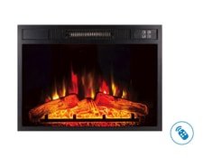 Purline Cheminée électrique décorative insérable avec minuterie et t