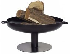 Farmcook Brasero rond en acier peint sur pied design 80 cm