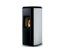 Supra Poêle à granulés de bois 5.5 kW blanc/noir