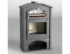 FM Biomasa Poêle à bois acier M-106 9 kW avec porte en fonte