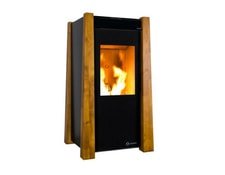 Ecoforest Poêle à granulés de bois 9.5 kW noir/bois