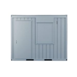 Bureau modulaire 10 pieds – 1 porte, 1 fenêtre, isolation laine de verre