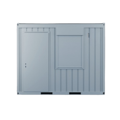 Bureau modulaire 10 pieds – 1 porte, 1 fenêtre, isolation laine de verre