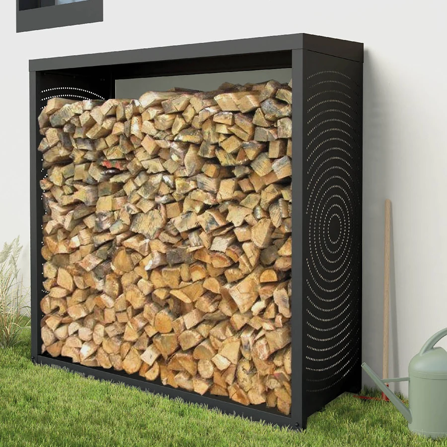 Abri bûches – WOODBOX – NOIR – DIXNEUF – 3 stères