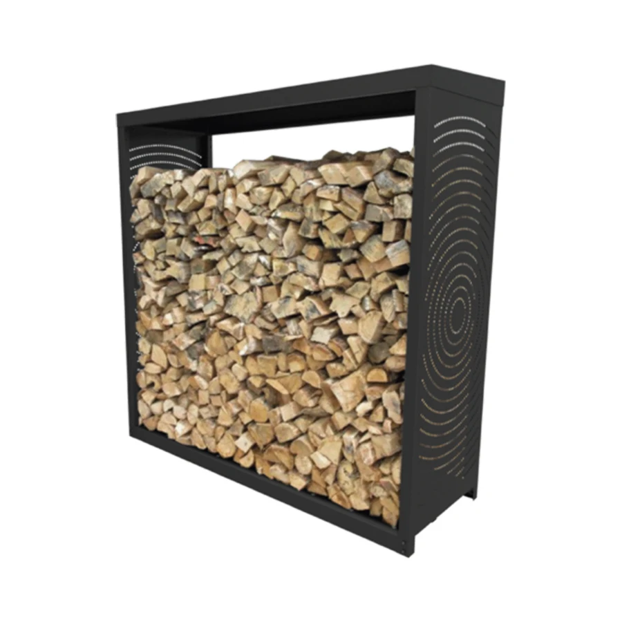 Abri bûches – WOODBOX – NOIR – DIXNEUF – 3 stères – Image 3