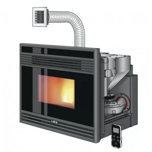 Insert à granulés LIERA 80 canalisable – 10 kW