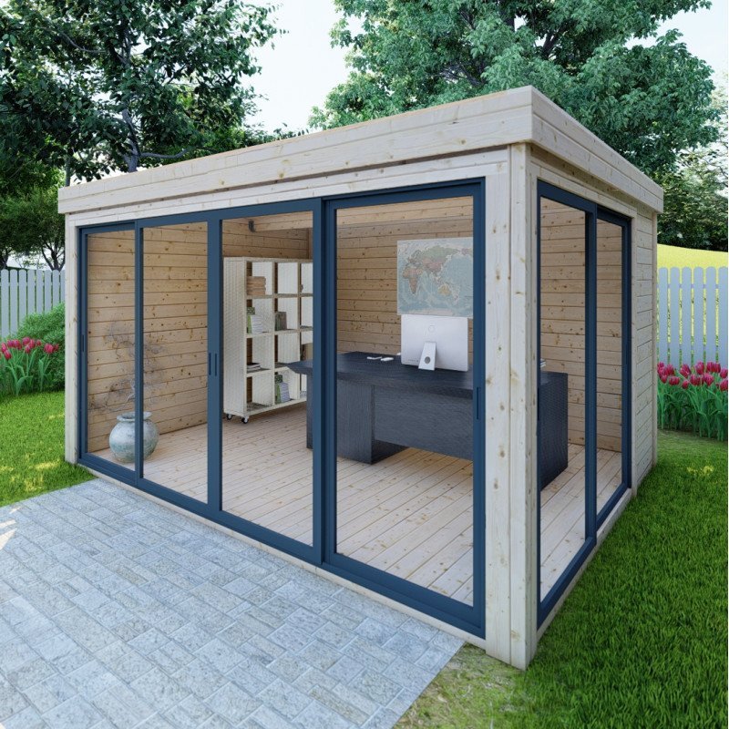 Bureau de jardin en bois massif 11,8m² – Image 7