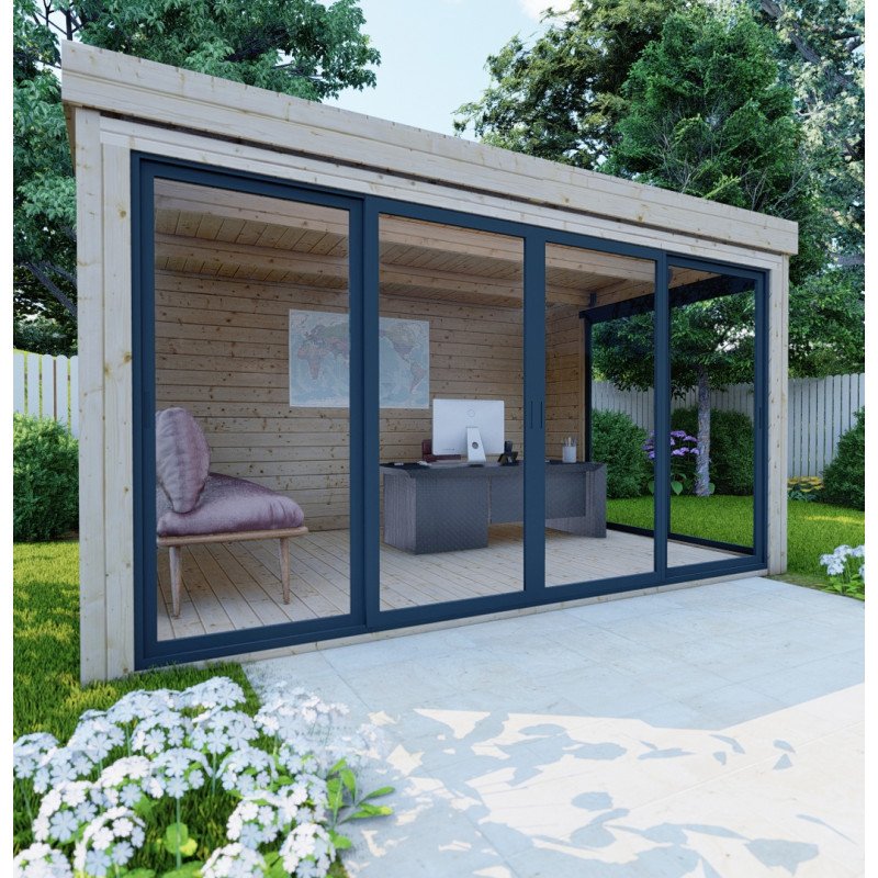 Bureau de jardin en bois massif 11,8m² – Image 3