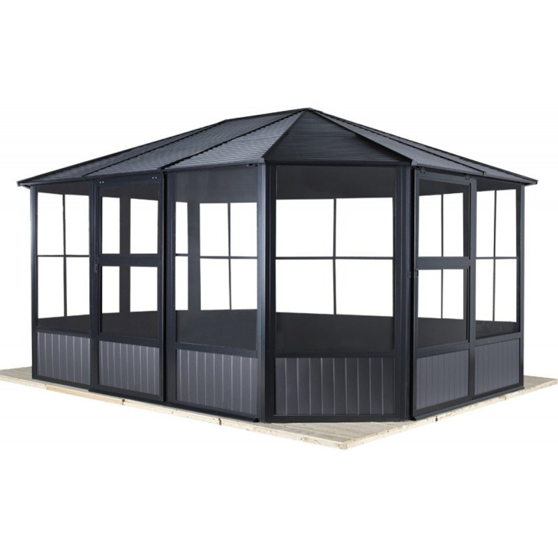 Pavillon Charlestone 384x384cm en aluminium et acier galvanisé – SOJAG – Image 3