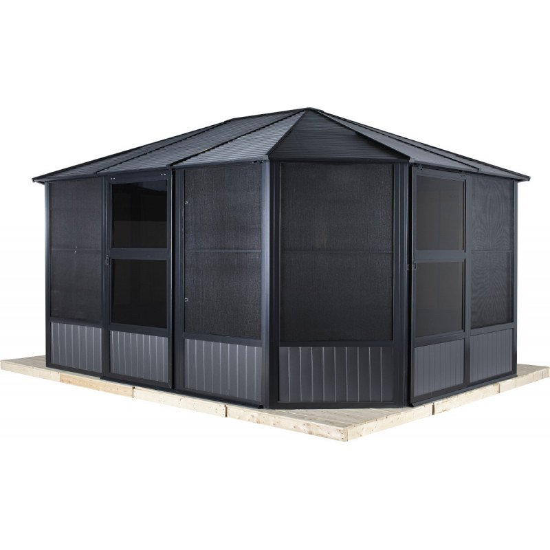 Pavillon Charlestone 384x384cm en aluminium et acier galvanisé – SOJAG – Image 11