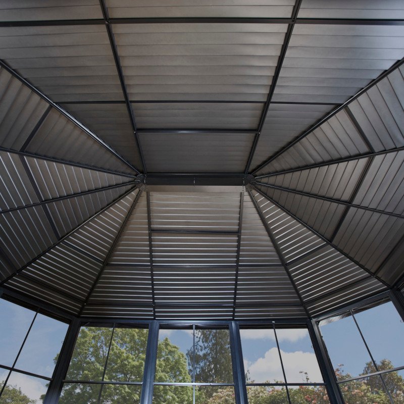 Pavillon Charlestone 384x482 cm en aluminium et acier galvanisé – Sojag – Image 8