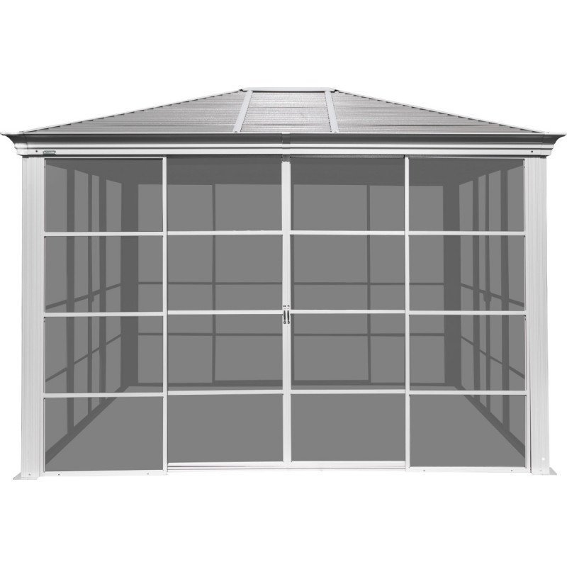 Pavillon Striano 362x427cm en aluminium et acier galvanisé avec moustiquaires – SOJAG – Image 10
