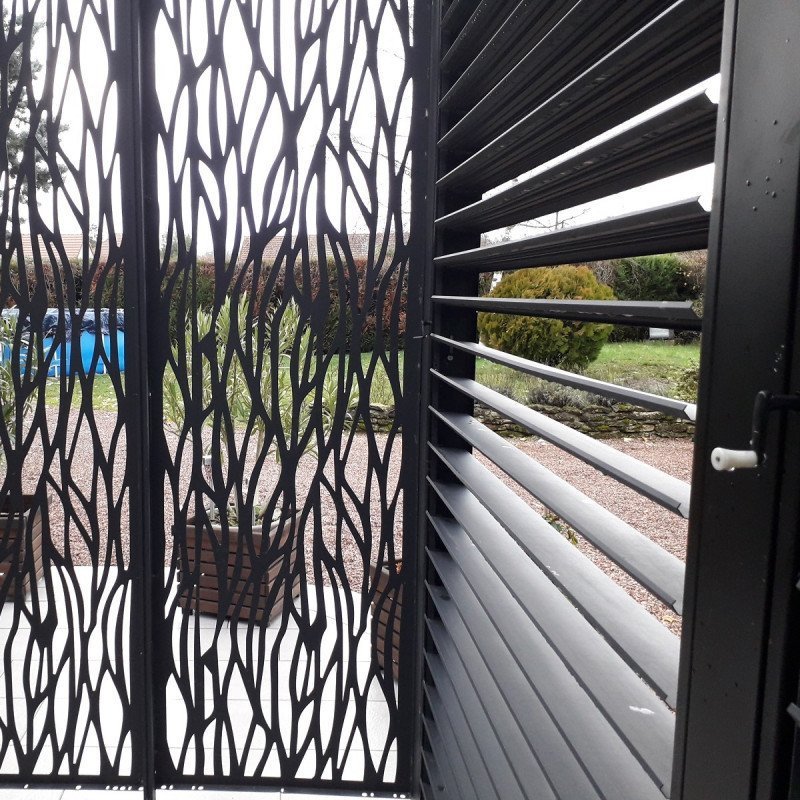 Pavillon adossé Charlestone 309x502 cm en aluminium et acier galvanisé – Sojag – Image 16
