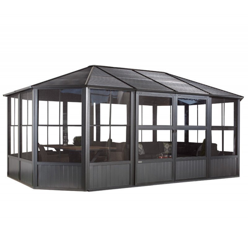 Pavillon Charlestone 384x482 cm en aluminium et acier galvanisé – Sojag – Image 3