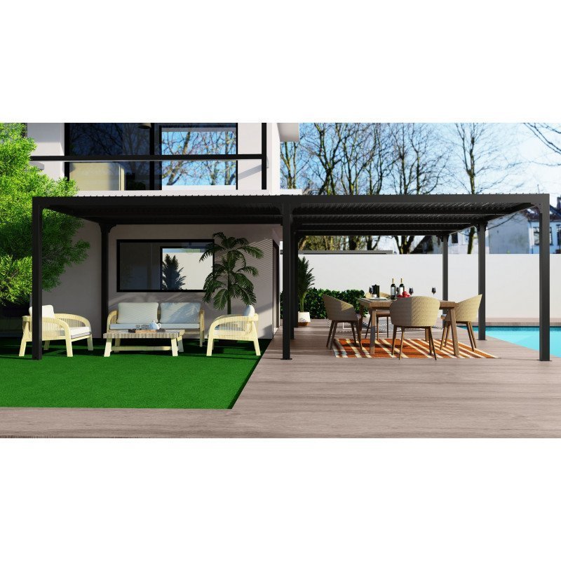 Pergola bioclimatique aluminium anthracite – Image 7