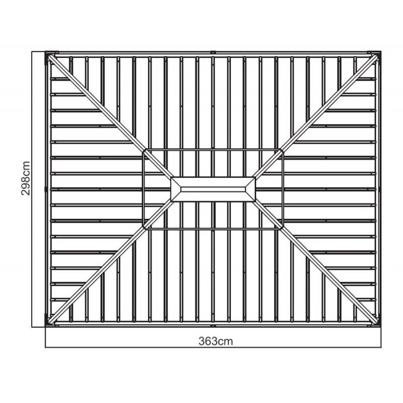 Tonnelle de jardin Messina 298x363cm en aluminium thermolaqué champagne – SOJAG – Image 12