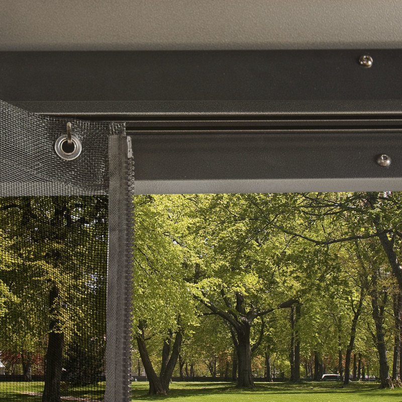 Tonnelle de jardin Messina 363x598cm en aluminium thermolaqué anthracite – SOJAG – Image 4